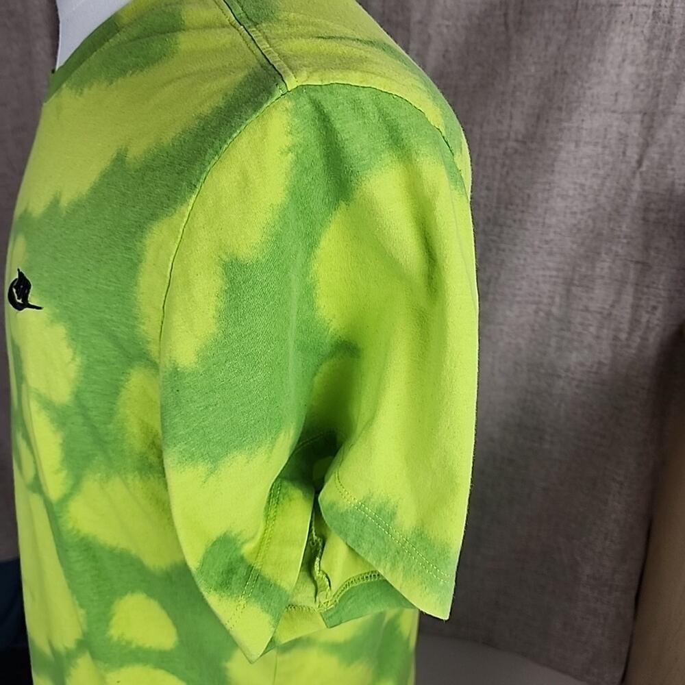 Nike Tie Dye Club Short Sleeve T-Shirt Mens XL Crewneck Embroidered Green - Picture 4 of 7